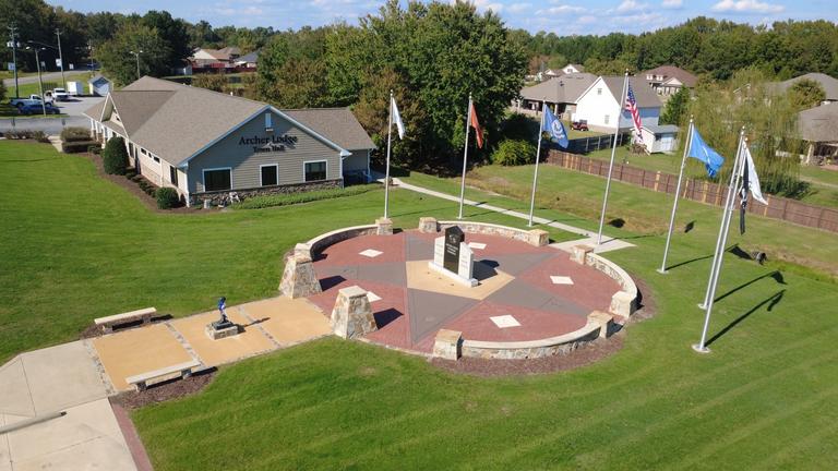 Verterans Memorial - Aerial view_768
